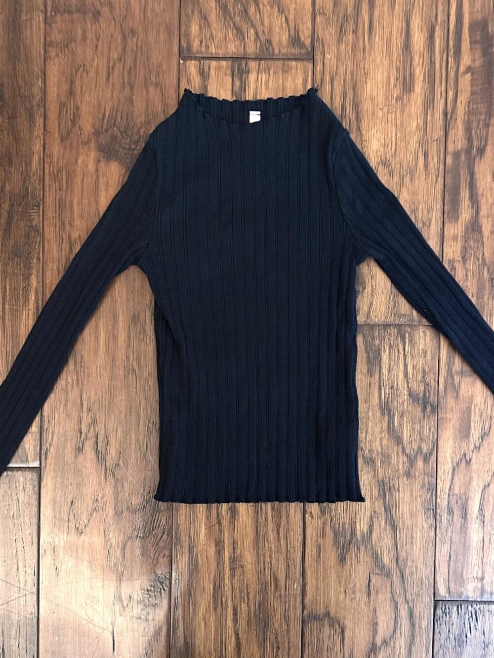 Rylee + Cru Black Ribbed Sweater